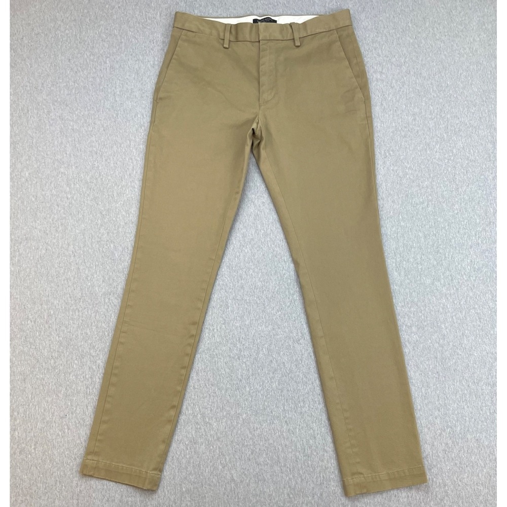 Banana Republic Pants Mens 30 x 32 Beige Cotton Blend Stretch Fulton Chino